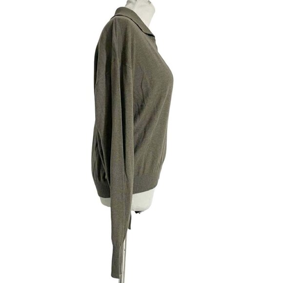 Good American Size 1/2  Top Blouse Pullover Olive Sweater Pullover - Picture 2 of 5